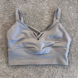Prana Lyneah Yoga Bralette Bra Gray XS Gym Active Wireless Adjustable W11170405